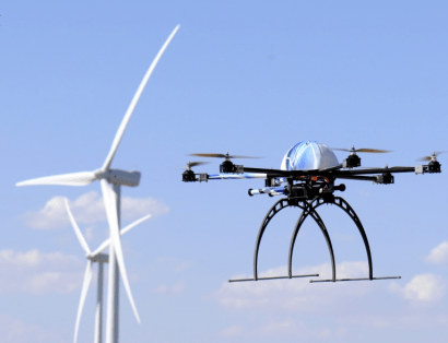 Servicio de drones para energías renovables
