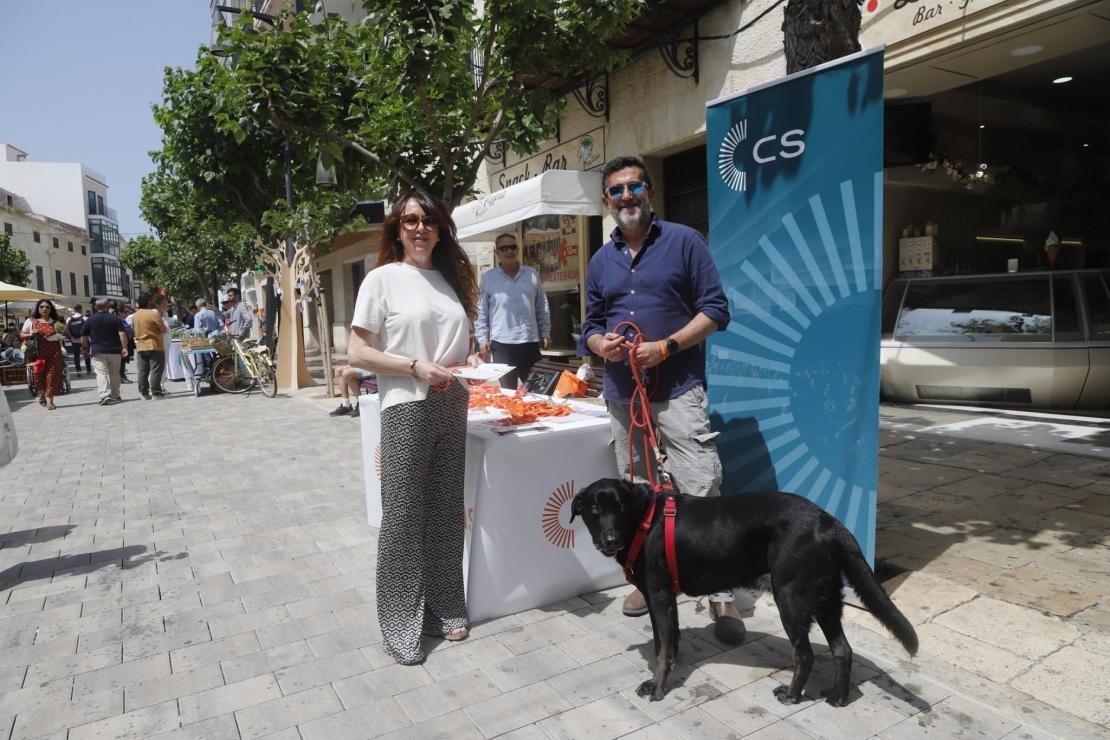 Mesa informativa de Ciudadanos en Maó