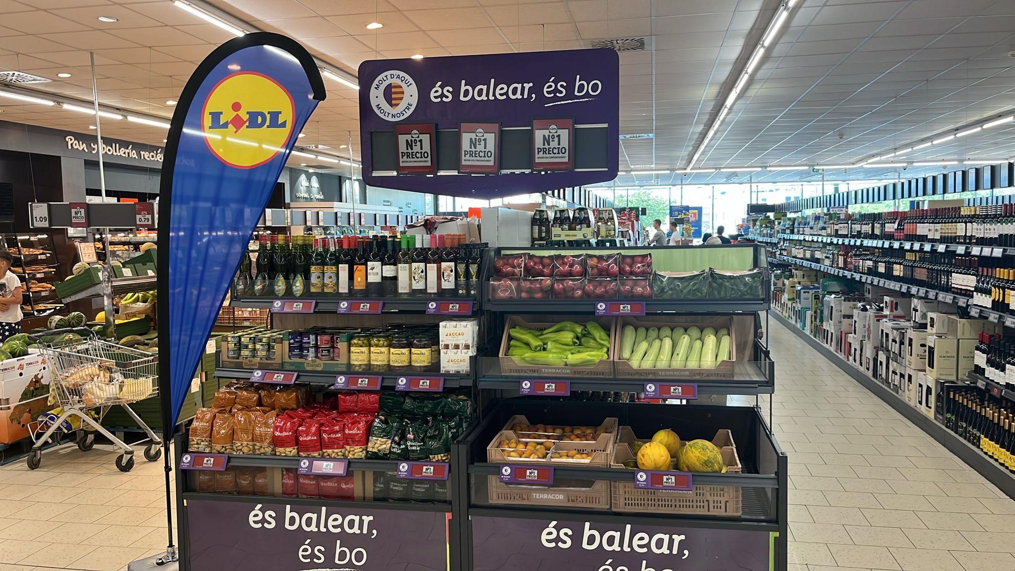 El Lidl cuenta con un apartado específico para el producto balear.