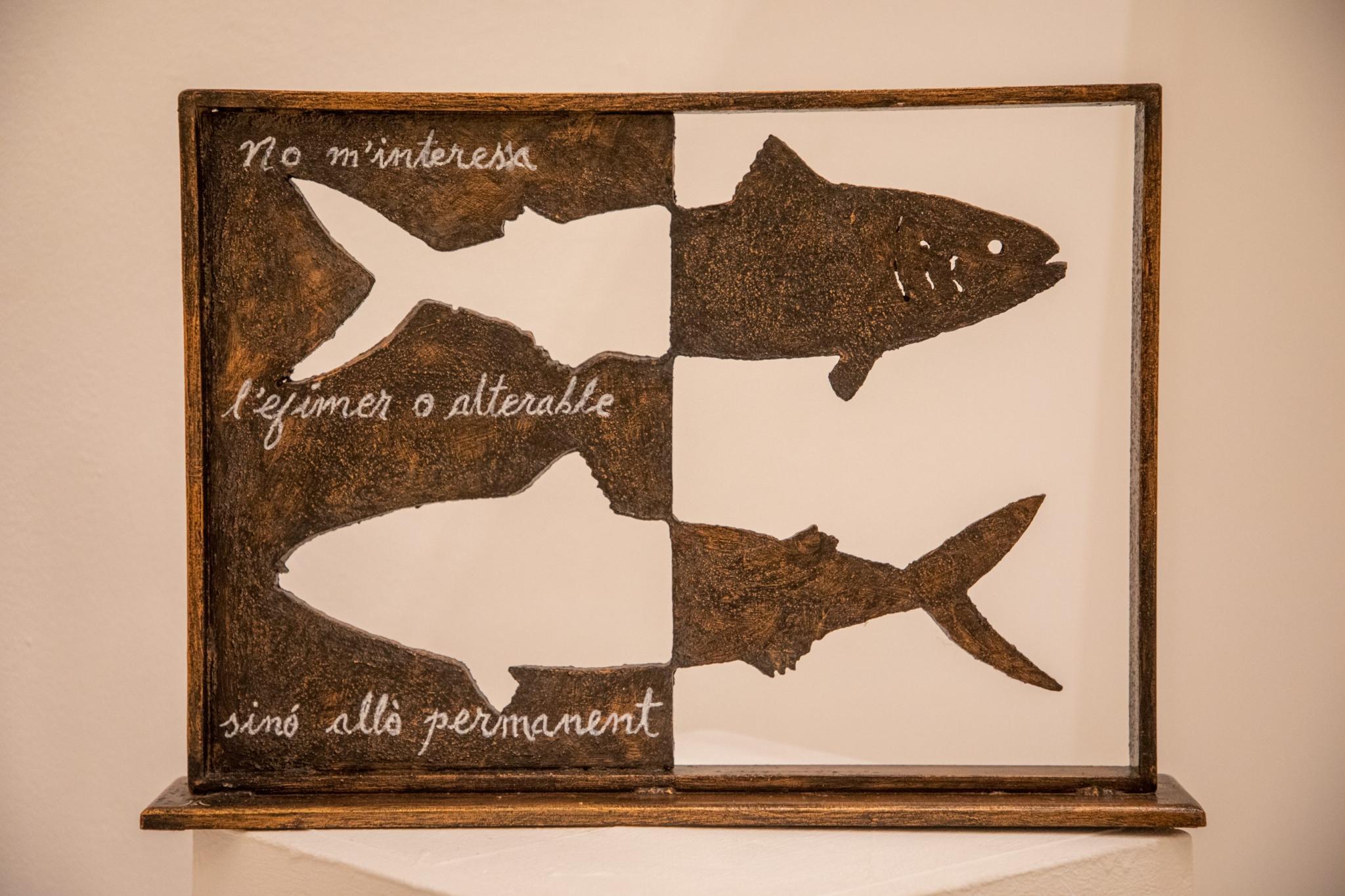 menorca ciutadella exposiciÃ³ col.lectiva el roser ponÃ§ pons i maties sansaloni pintura escultura escritura