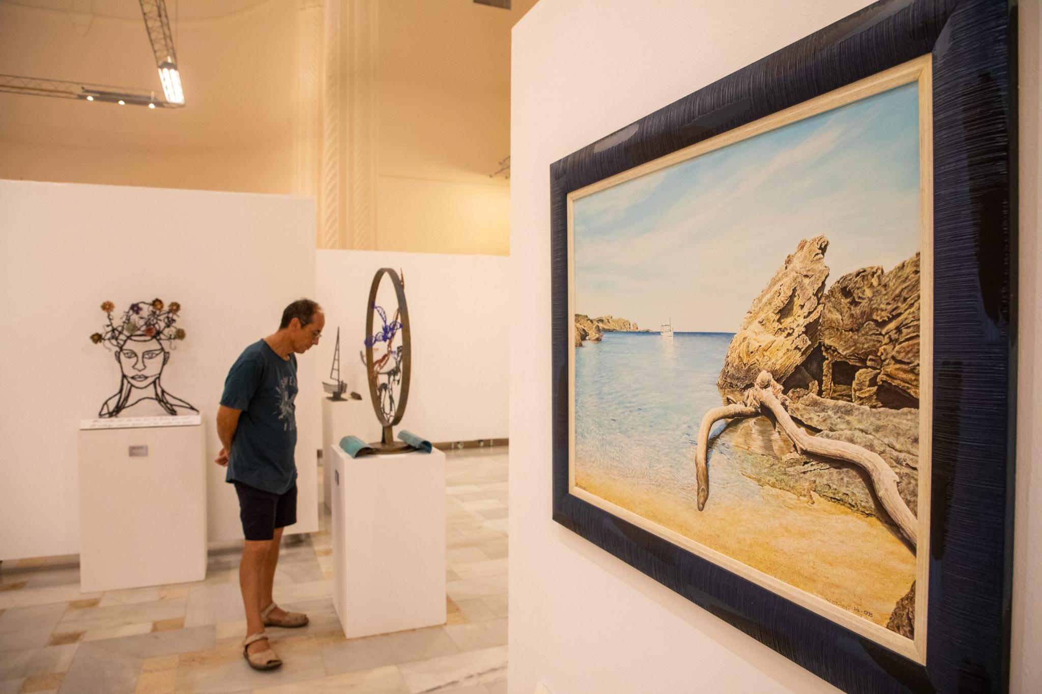 menorca ciutadella exposiciÃ³ col.lectiva el roser ponÃ§ pons i maties sansaloni pintura escultura escritura